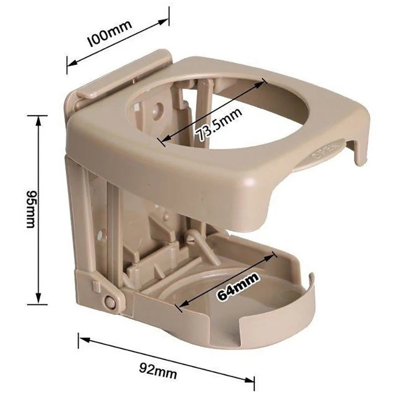 Universal Folding Car Cup Holder – Wall-Mount Drink Stand Car Cup Holder Axl