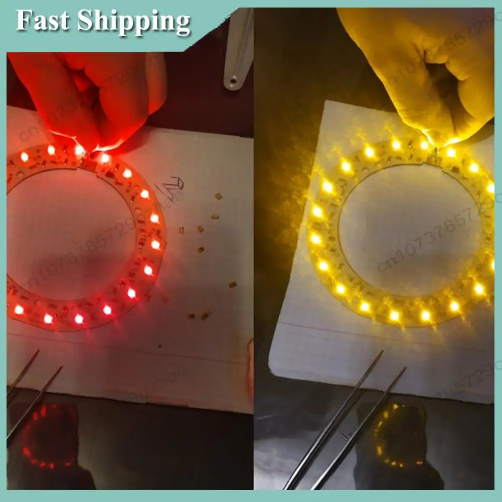 100PCS 3528 Bicolor SMD LED Beads Amber & Yellow PLCC-4 SMD LED Beads Axl Default Title