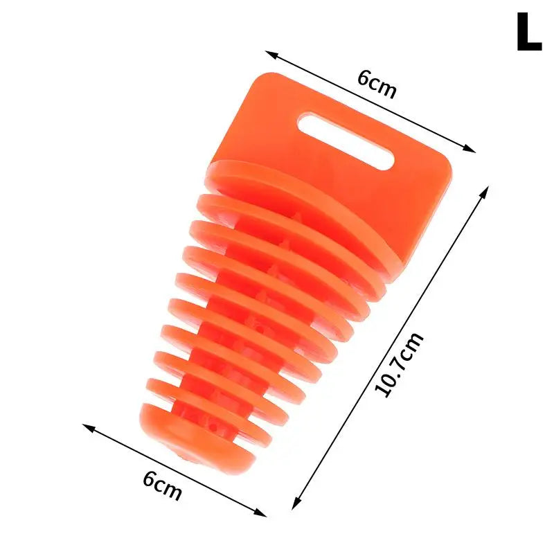 Universal Motorcycle Exhaust Wash Plug – Silicone Pipe Protector Exhaust Pipe Plug Axl L Orange Muffler