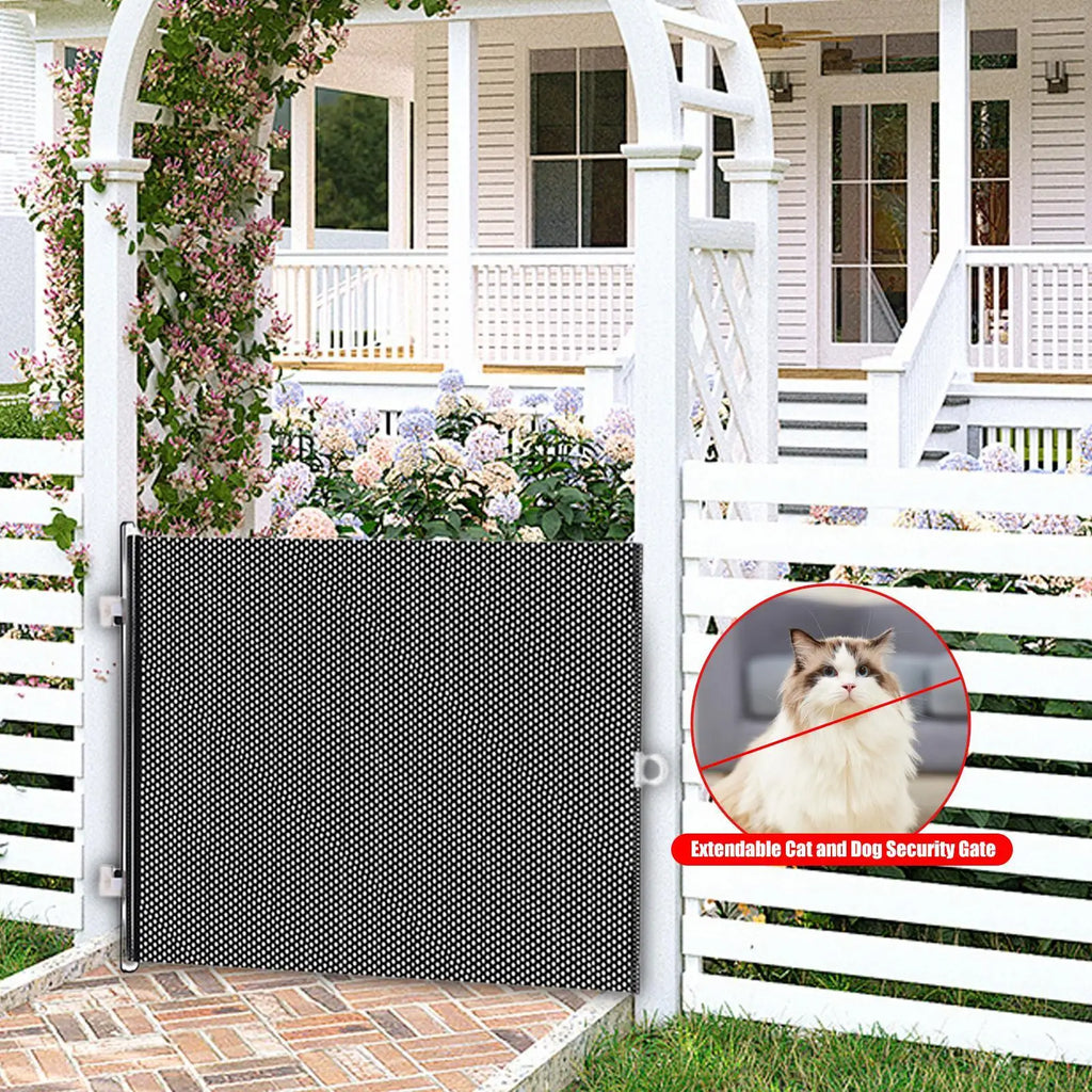 Retractable Pet Gate 40x125cm – Dog & Cat Door Barrier Retractable Pet Gate Axl