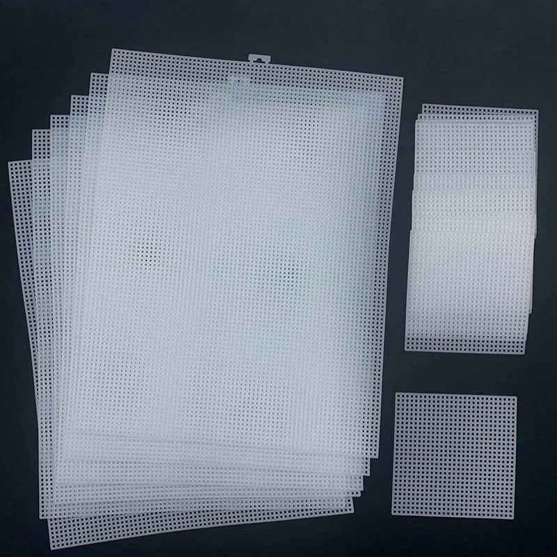 14-Count Plastic Mesh Canvas Sheets for Cross Stitch & DIY Craft Plastic Canvas Sheets Axl