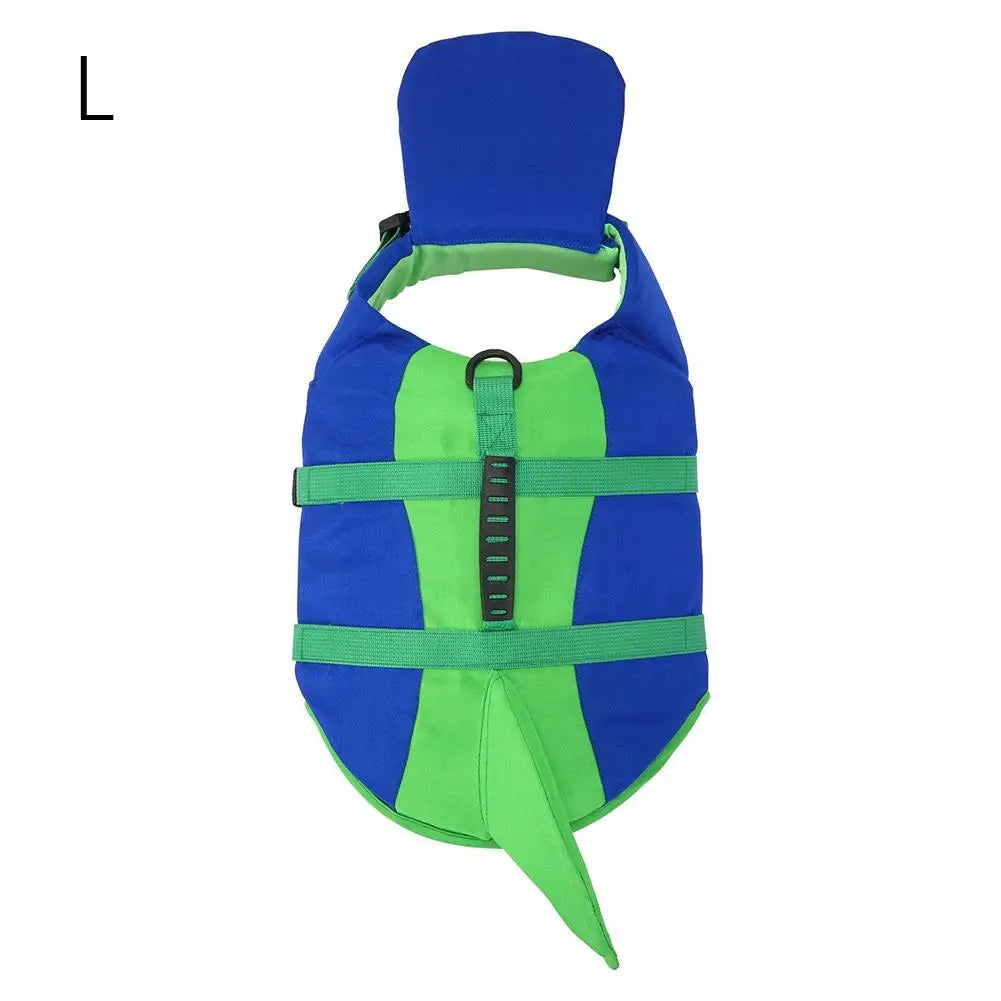 Dog Life Jacket – Adjustable Safety Vest with Rescue Handle Dog Life Jacket Axl A L