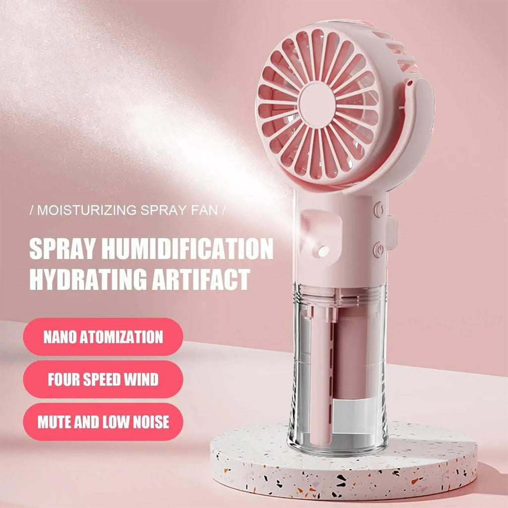 Handheld Misting Fan – USB Rechargeable Portable Mini Cooler Handheld Misting Fan Axl