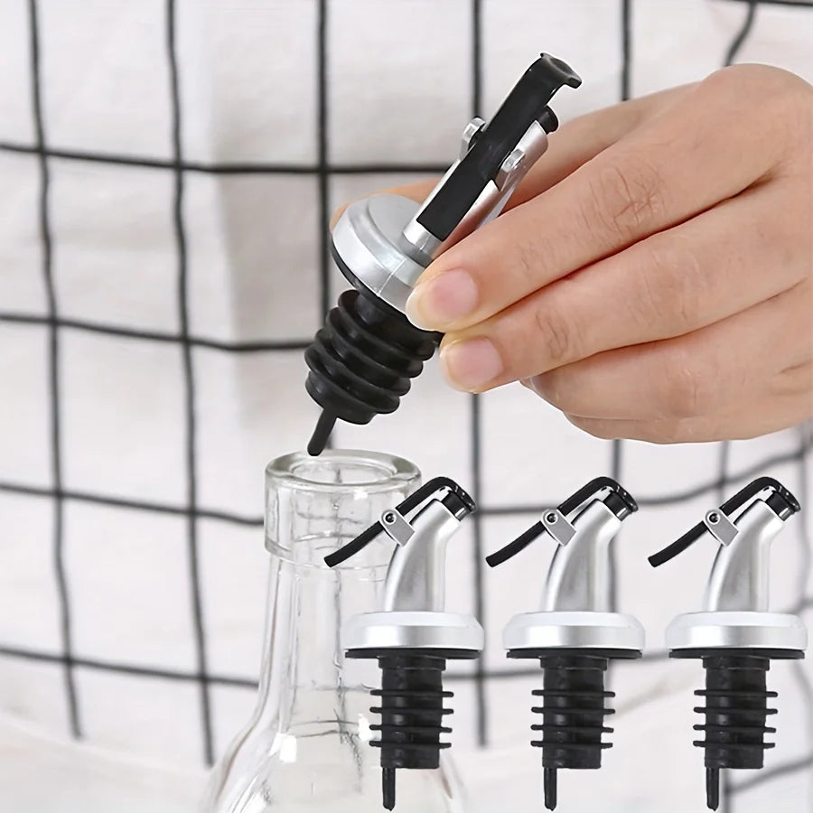 Leak-Proof Oil Pourer Cap – Spout for Oils, Soy Sauce & Vinegar Oil Pourer Cap Axl 1pc