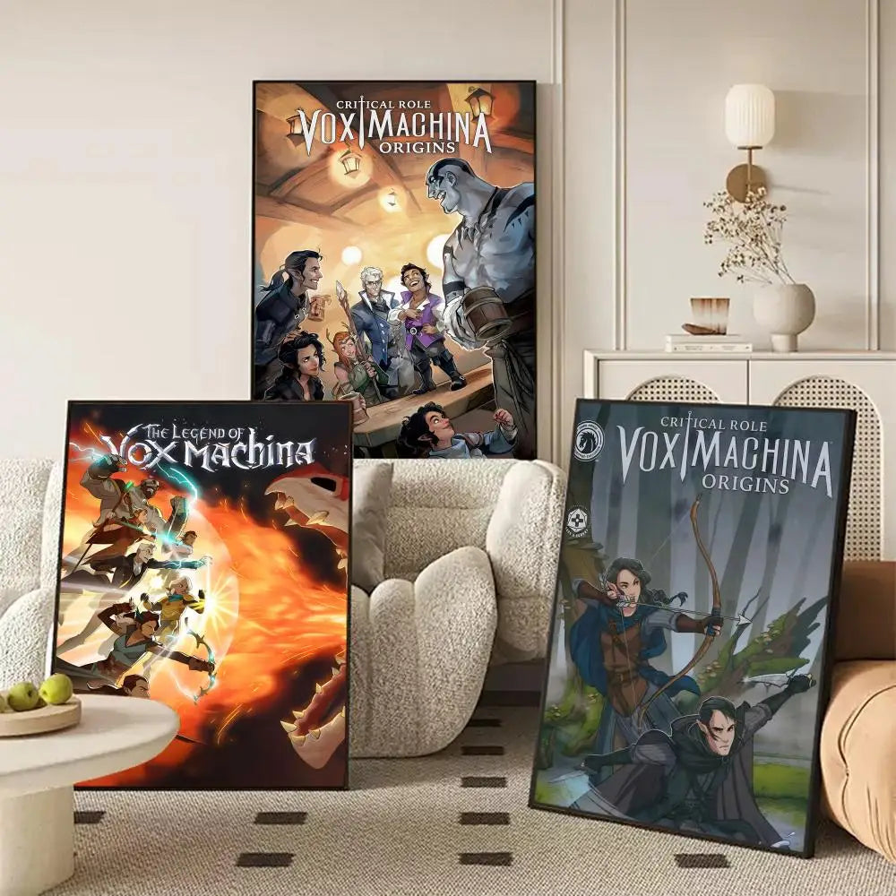 Legend of Vox Machina HD Poster Sticker – Self-Adhesive Wall Art Wall Art Poster Axl