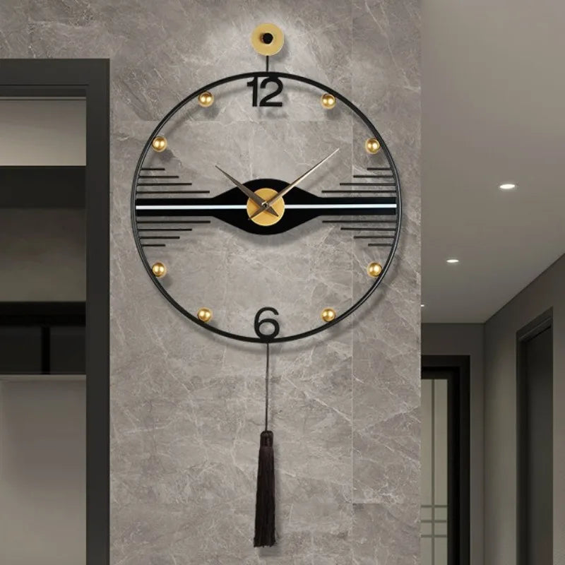 Large Modern Silent Metal Wall Clock – Minimalist 50x90cm Wall Clock Axl