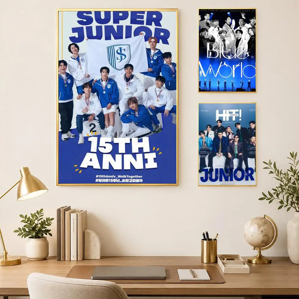 Super Junior HD Self-Stick Wall Poster – Waterproof K-Pop Decor Wall Art Poster Axl