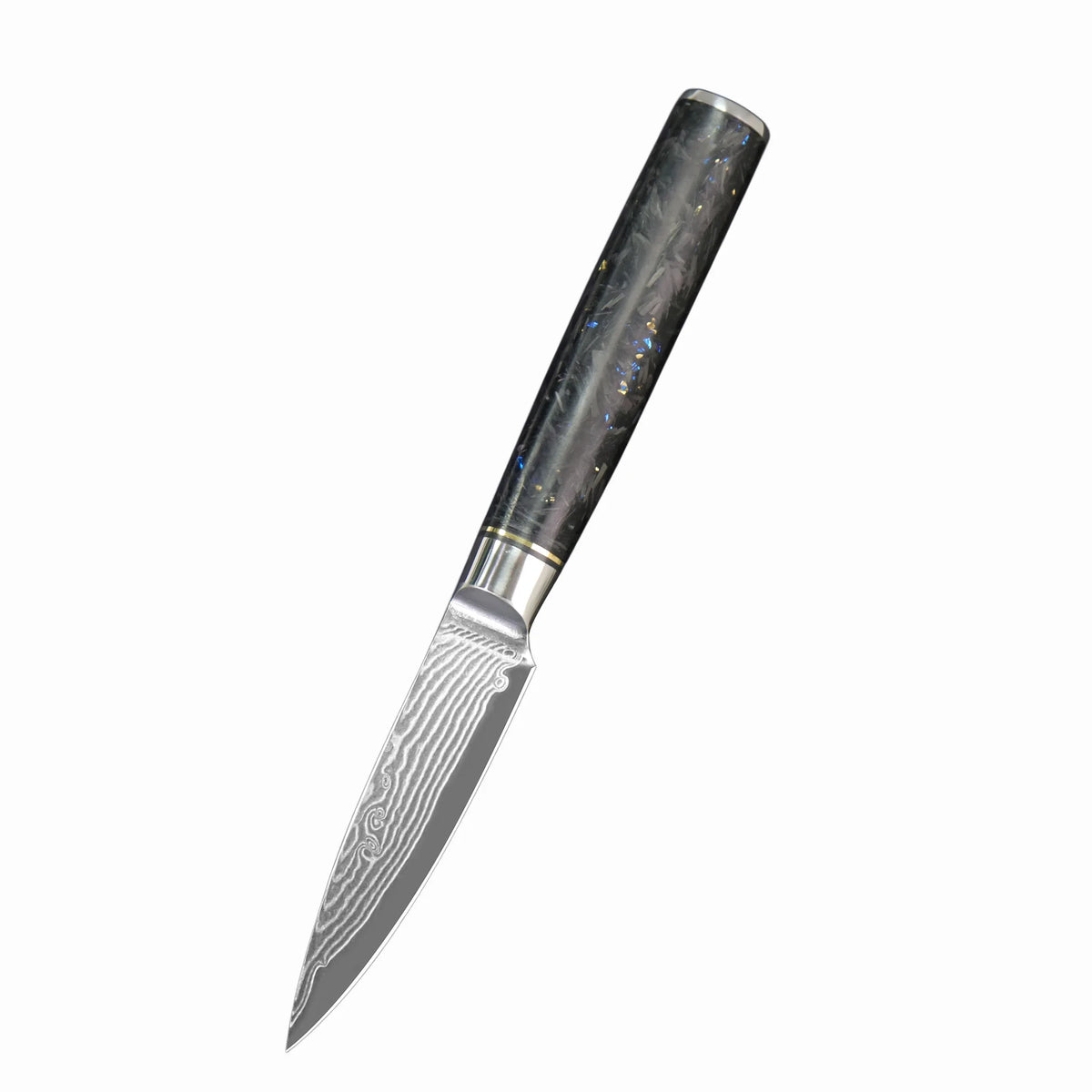 67-Layer Damascus Steel Paring Knife – Fruit & Kitchen Knife Damascus Paring Knife Axl black