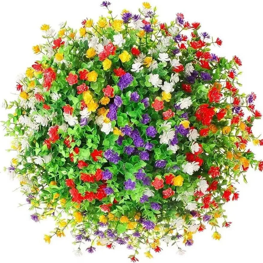 Artificial Eucalyptus & Baby's Breath Stems – 3/6 Pcs Set Artificial Flower Stems Axl