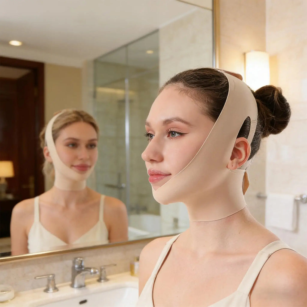 V-Shape Chin Strap Face Slimming Mask – Jawline Sculpting Wear Face Slimming Strap Axl