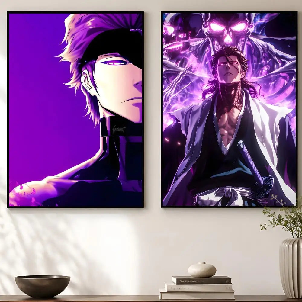 Sosuke Aizen Anime Poster – Waterproof Self-Adhesive Wall Art Anime Wall Poster Axl