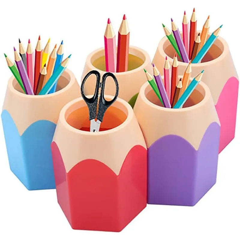 5-Pack Cute Desktop Pencil Holder Set – Desk Organizer for School Desktop Pencil Holder Axl