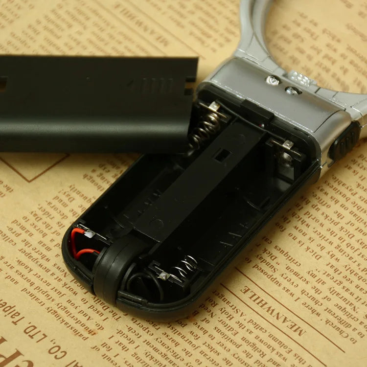 65mm LED Magnifying Glass 3X Handheld Loupe with Light LED Magnifying Loupe Axl