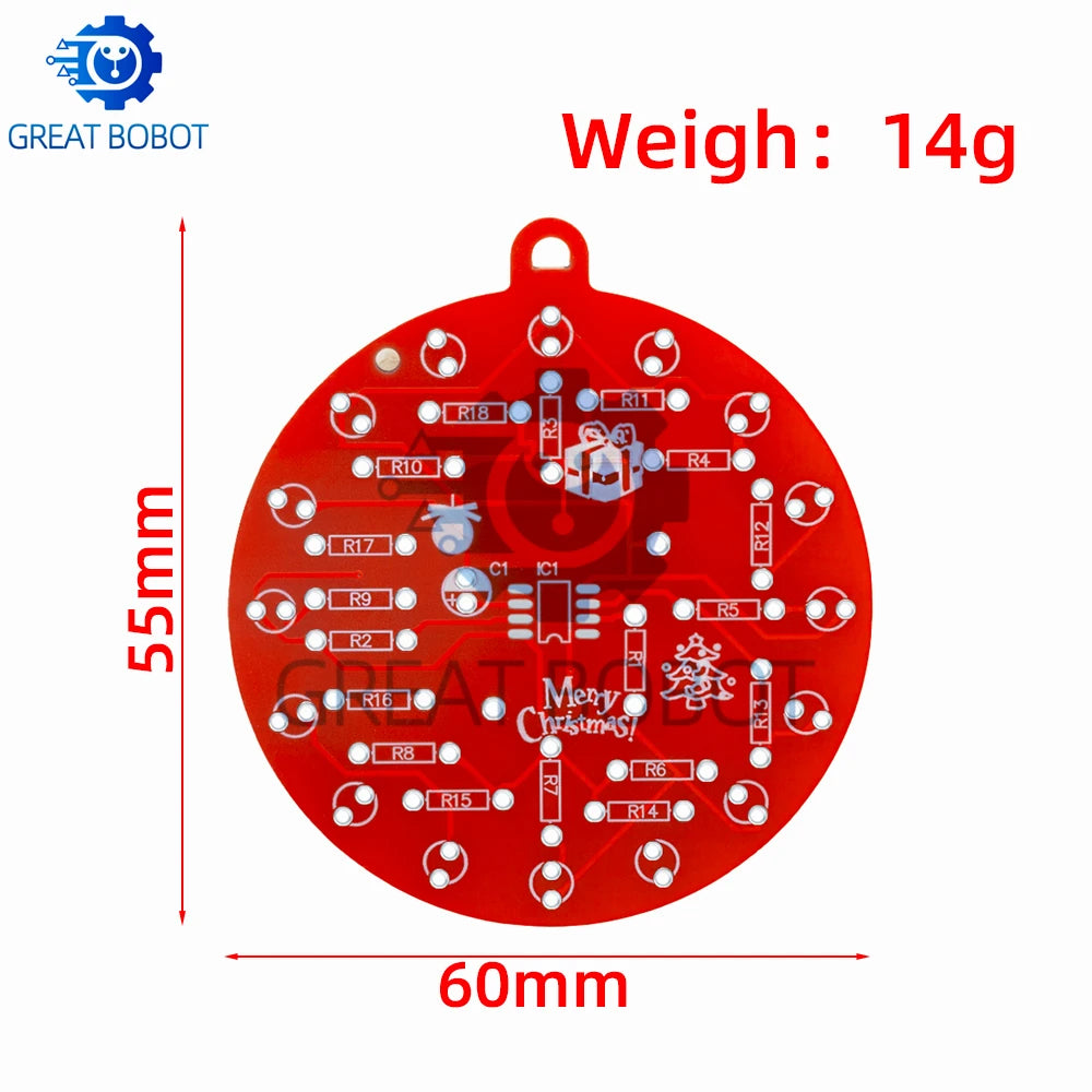 NE555 Timer Module Dual-Color Flashing LED DIY Soldering Kit DIY Electronics Kit Axl
