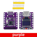 Mini ESP32-C3 Dev Board – Wi-Fi, Bluetooth & OLED Display Microcontroller Dev Board Axl Purple
