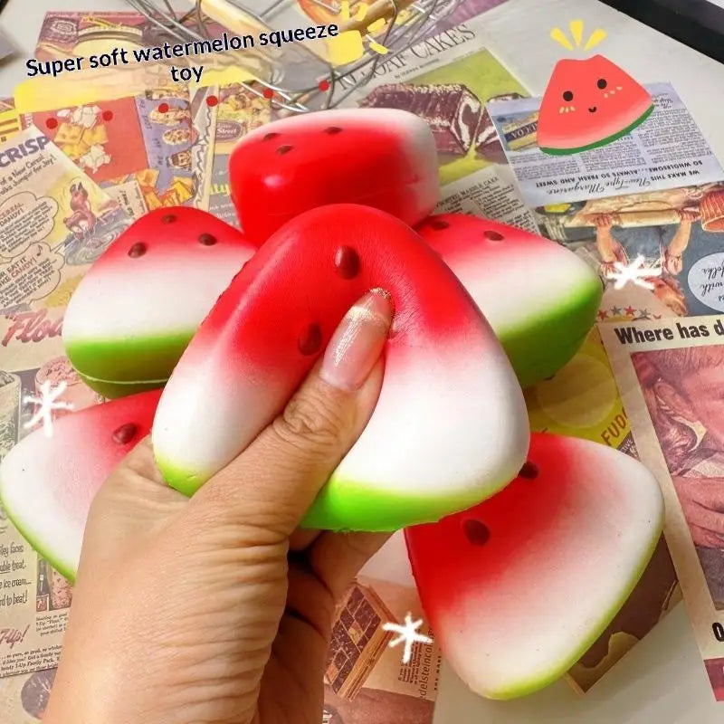 Watermelon Squishy Slow Rising Fidget Toy – Soft PU Foam Squishy Fidget Toy Axl