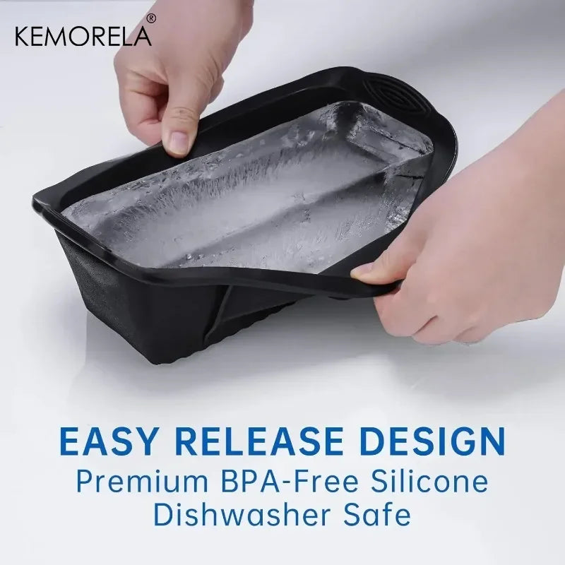 Oversized Silicone Ice Block Mold – Large Ice Cube Tray 1/3/5 Pc Silicone Ice Mold Axl