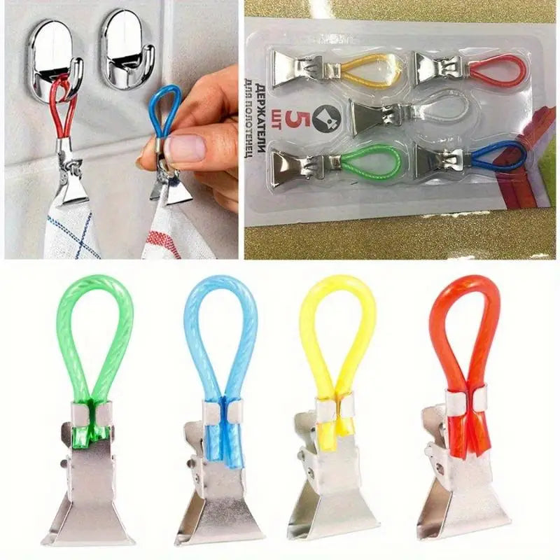 10-Pack Animal Beach Towel Clips for Sunbeds & Loungers Beach Towel Clips Axl