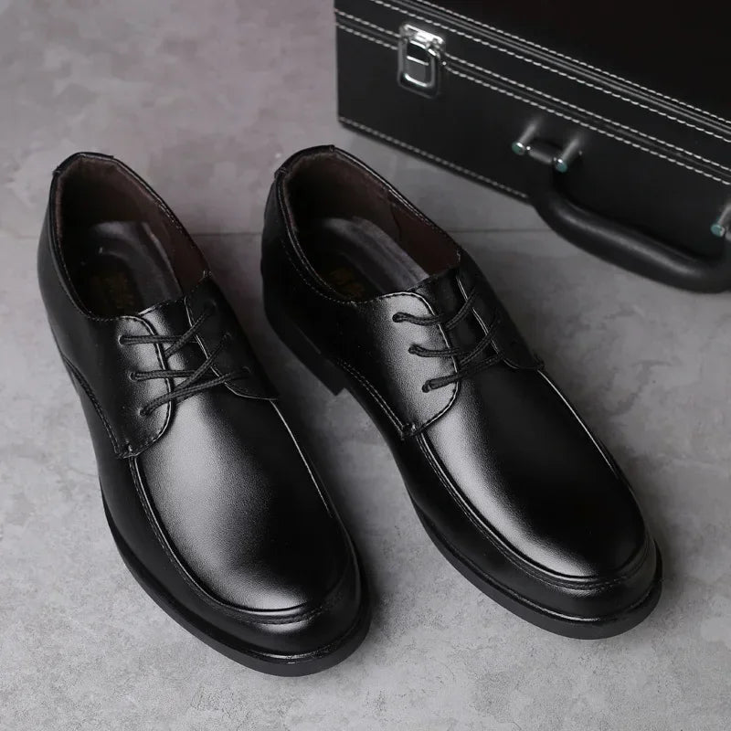 YBQJOO Men's Business Casual Lace-Up Flat Dress Shoes Men's Dress Shoes Axl