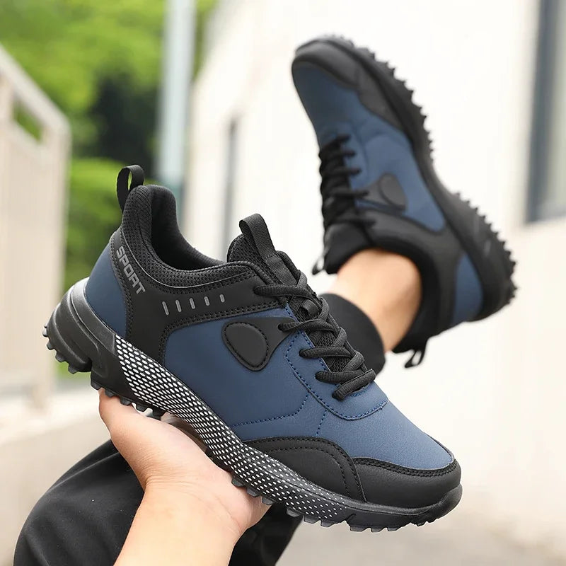 ZULIWAGN Men's Black Non-Slip Outdoor Sports Sneakers Men's Sports Sneakers Axl