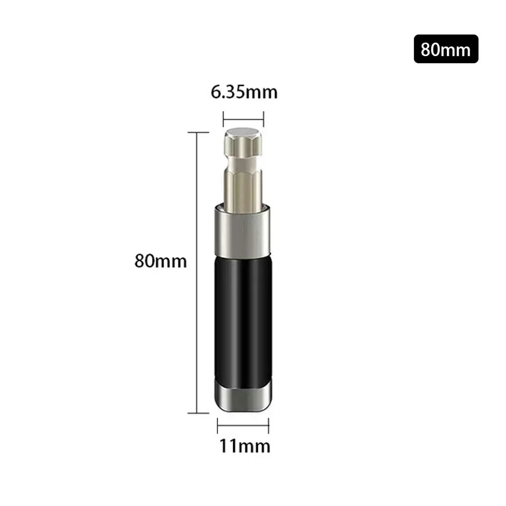 Magnetic Screwdriver Bit Holder 1/4 Hex Extension Bar 80-140mm Bit Holder Extension Axl 80mm China Mainland