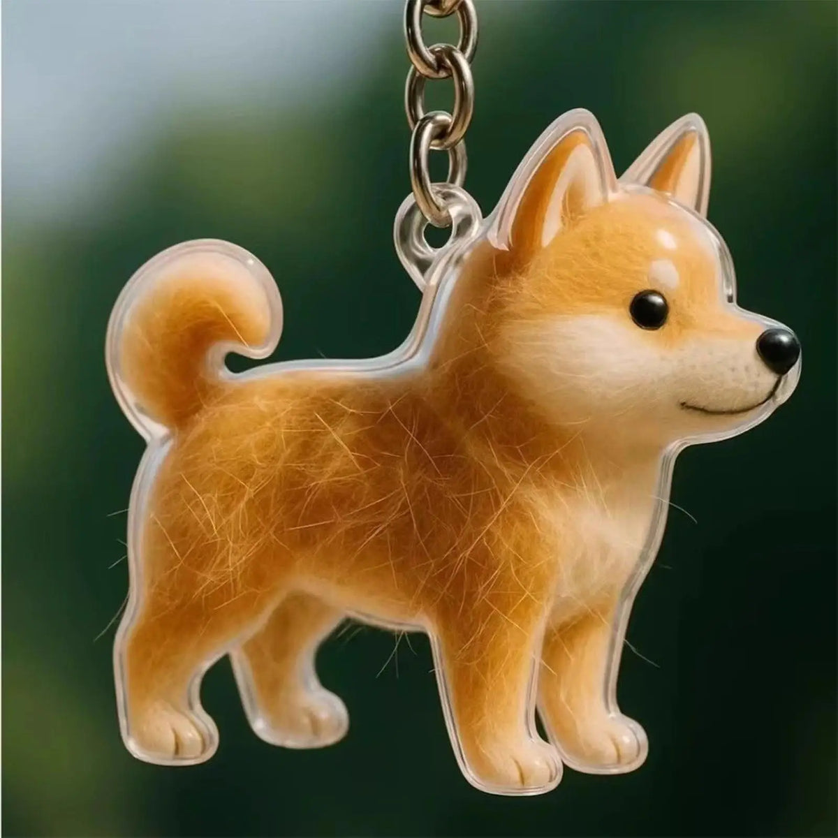 Pet Hair Keepsake Keychain – Dog Memorial Charm Container Keepsake Keychain Charm Axl