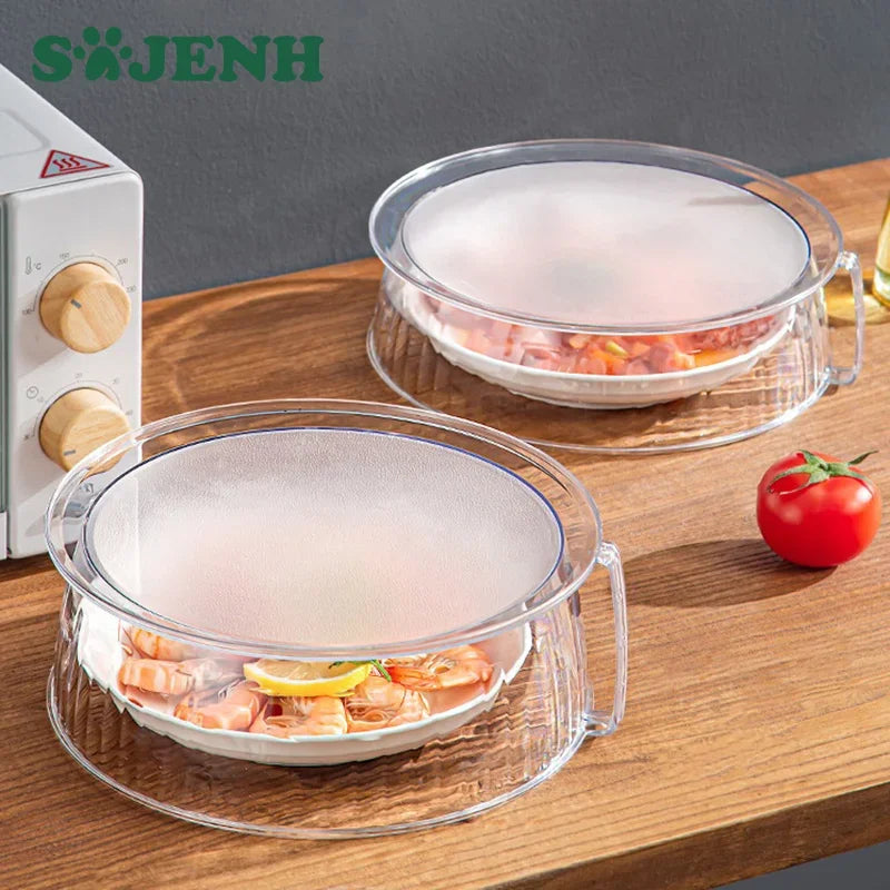 10-Inch Clear Microwave Food Cover Lid with Handle | Splash Guard Microwave Food Cover Axl