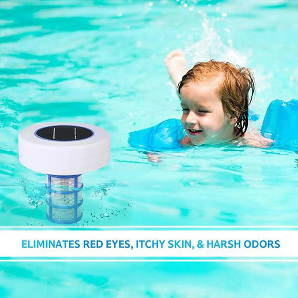 Solar Copper Pool Ionizer – Floating RGB LED Cleaner Pool Ionizer Axl
