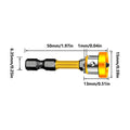 5-Pc Magnetic Drywall Screw Bit Set | Driver Attachment Kit Drywall Screw Bit Set Axl Yellow