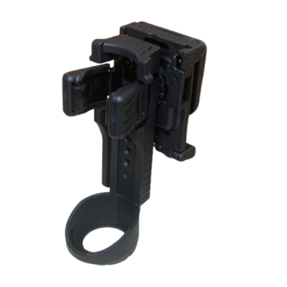 360° Rotating Flashlight Belt Holder – Quick-Release Clip Flashlight Belt Holster Axl Black