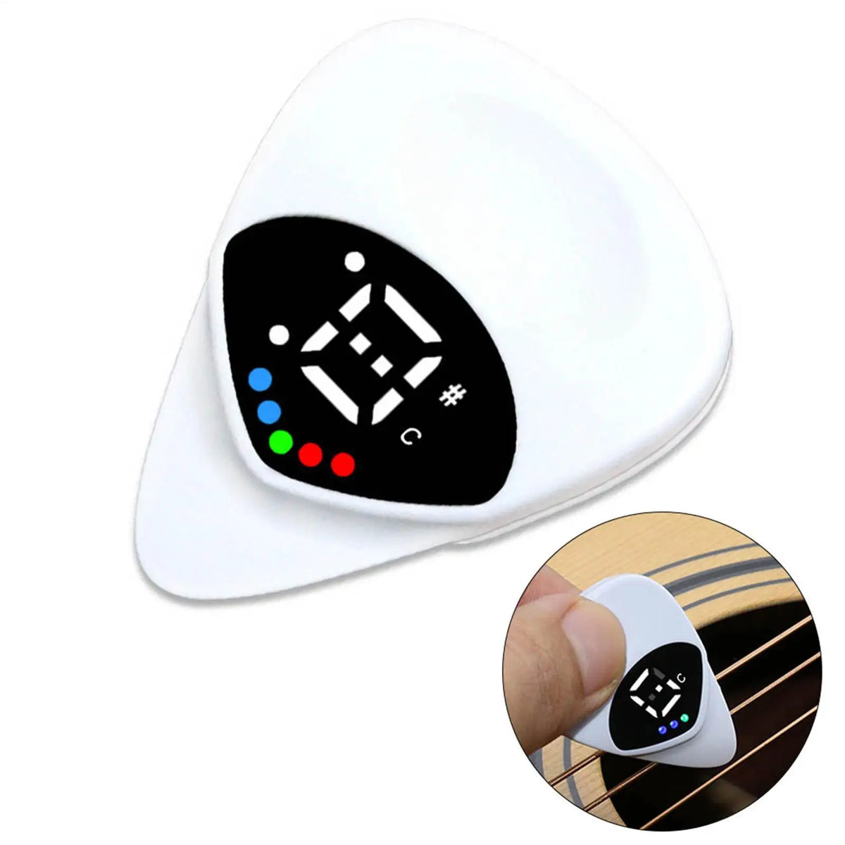 Guitar Tuning Pick with Color Screen – Electric & Acoustic Guitar Tuning Pick Axl