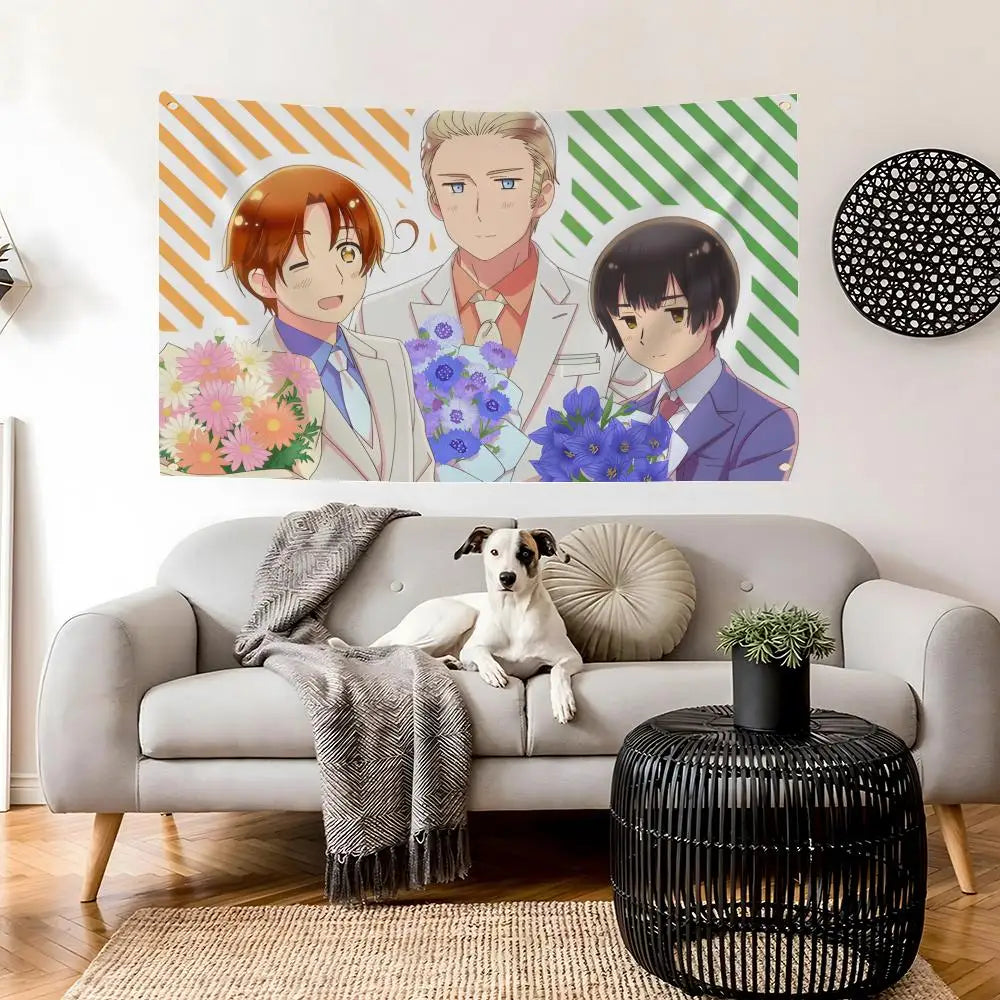 Hetalia World Stars Anime Flag – Wall & Outdoor Banner Anime Wall Flag Axl