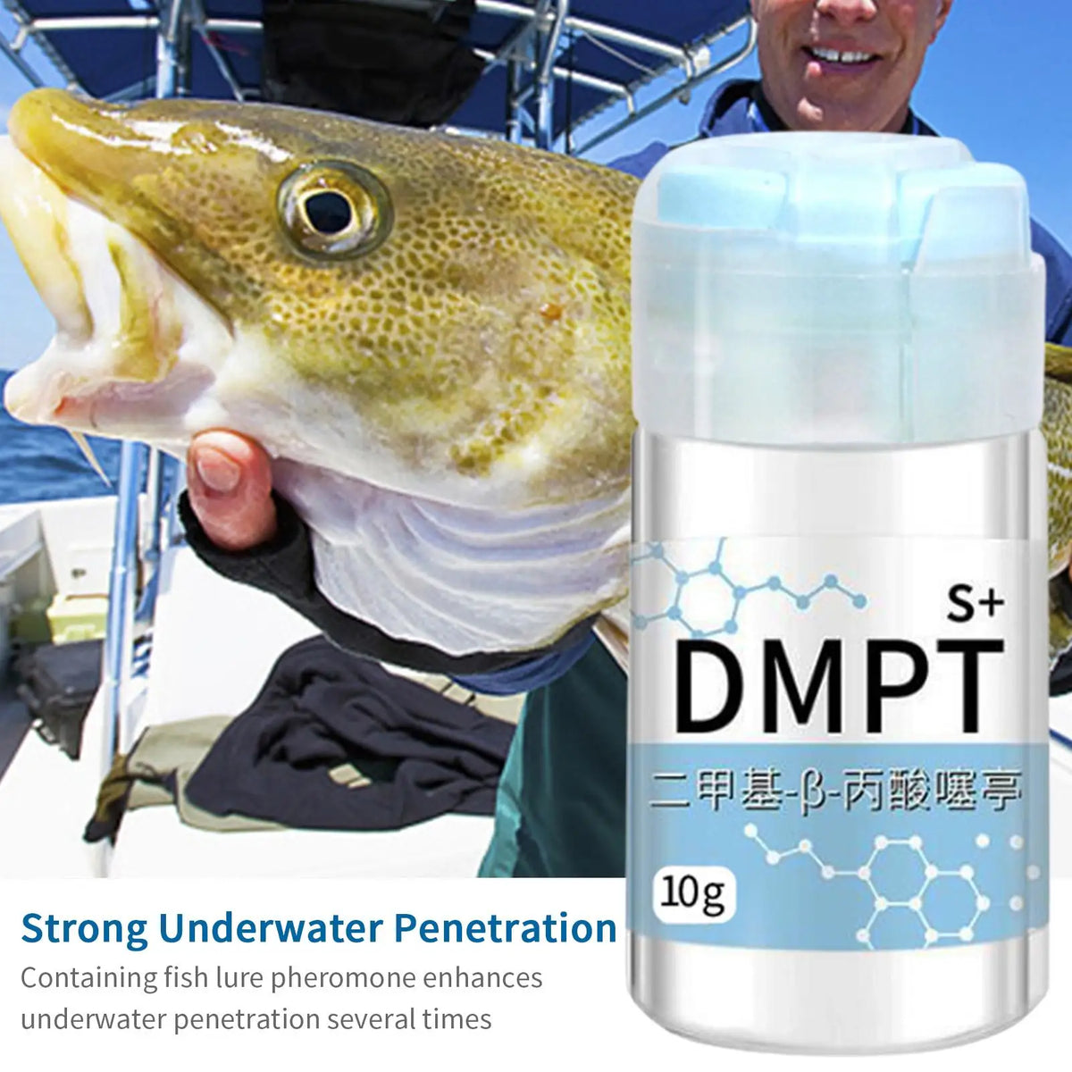 DMPT Fish Attractant Gel – Water-Soluble Bait Additive Powder Fishing Bait Additive Axl