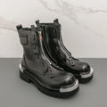 Men's Platform Chelsea Boots – Black Zip Mid-Calf Motorcycle Boot Men's Chelsea Boots Axl black 45
