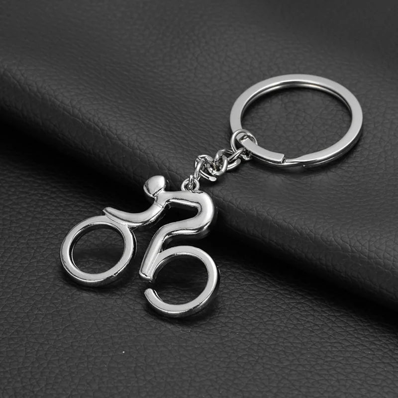 Metal Bicycle Cycling Keychain – Stainless Steel Bike Keyring Sports Keychain Axl