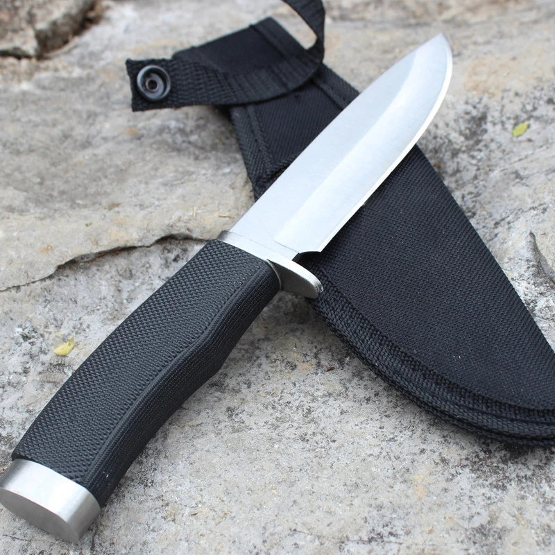 Fixed Blade EDC Knife – Stainless Steel Outdoor Knife & Sheath Fixed Blade Knife Axl