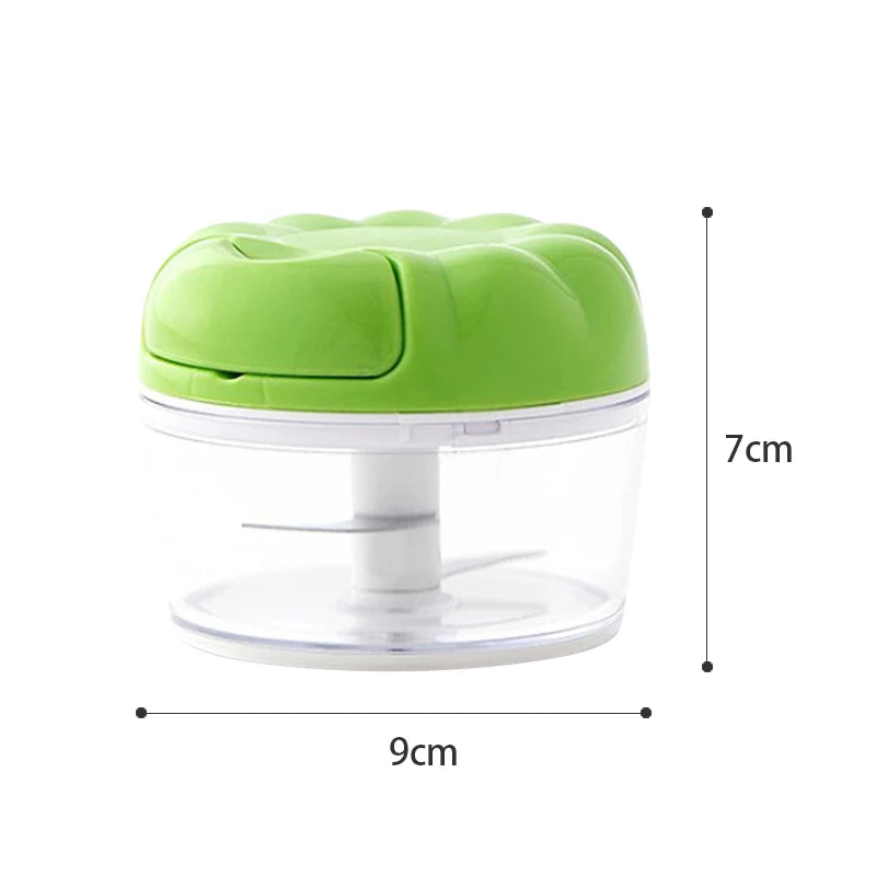 BALASHOV Manual Garlic Chopper – Pull-Cord Mini Food Grinder Manual Food Chopper Axl