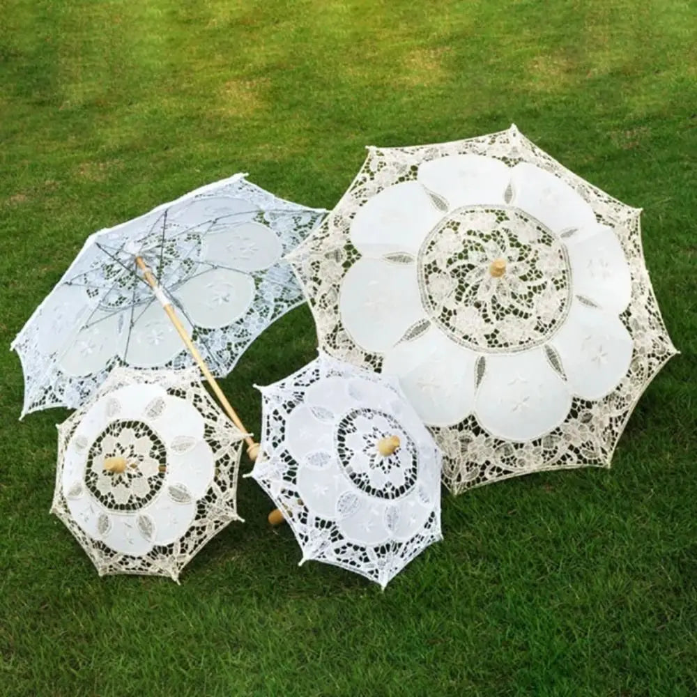 Lace Parasol Umbrella – Wedding Prop & Flower Girl Décor Decorative Lace Parasol Axl
