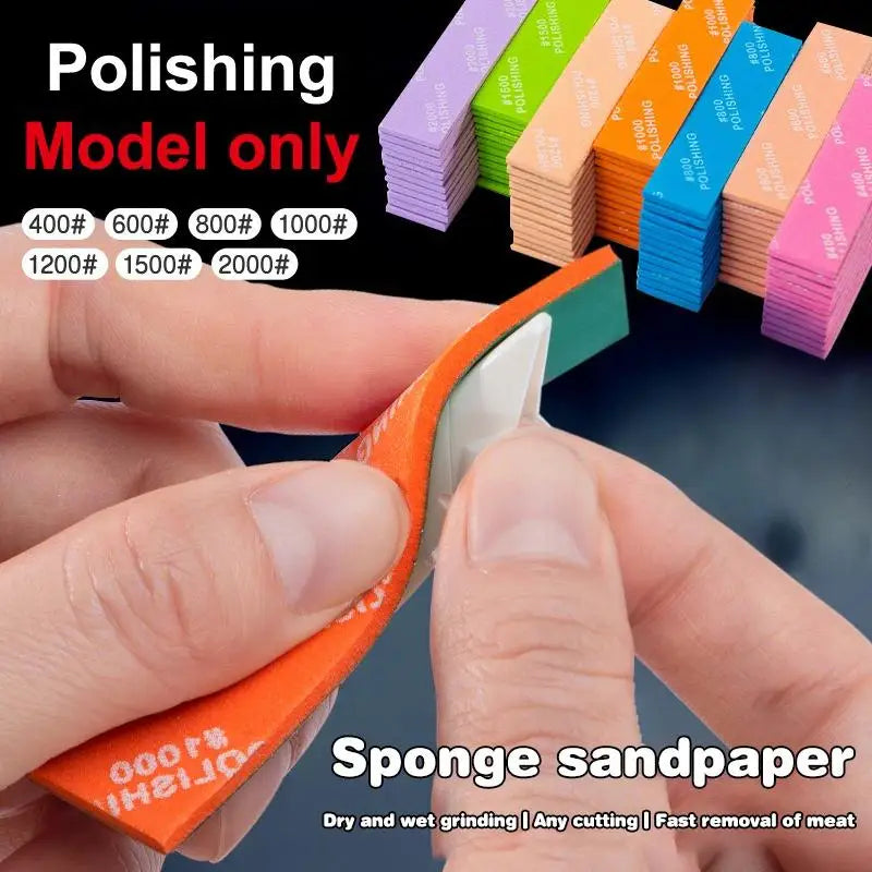 Wet/Dry Sponge Sandpaper Set 9/12 Pcs – #400 to #2000 Grit Sanding & Polishing Kit Axl