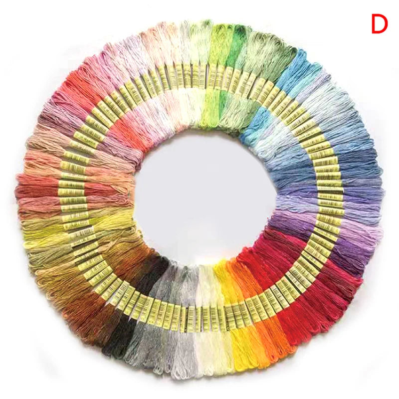 Multicolor Cotton Embroidery Thread Floss Skeins Kit 24–100 Pcs Embroidery Thread Kit Axl 100 colors