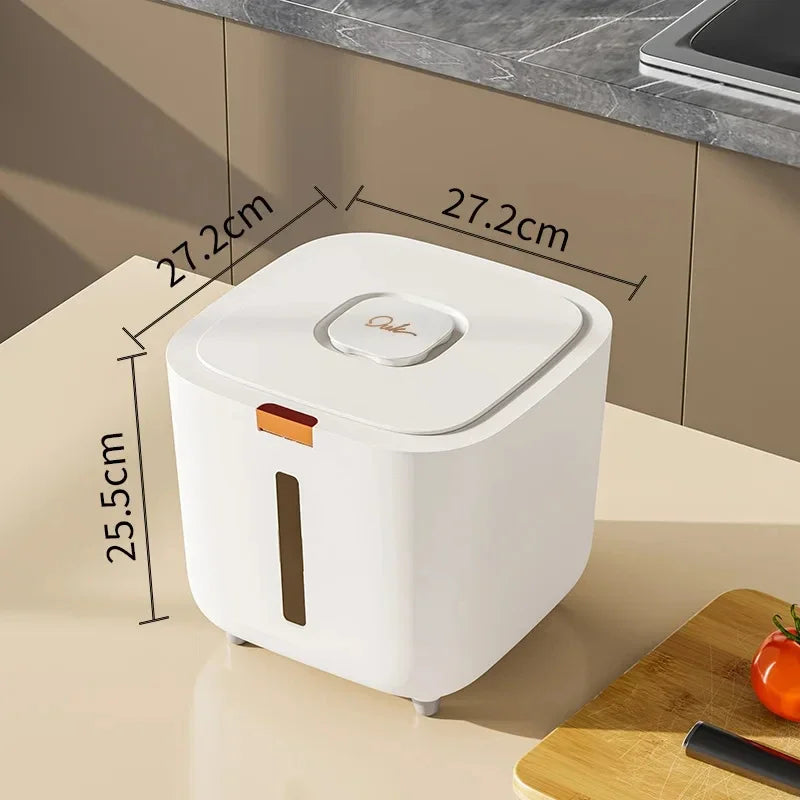 Sealed Rice Storage Bucket with Lid – 5kg & 10kg Canister Food Storage Container Axl 10kg As whown