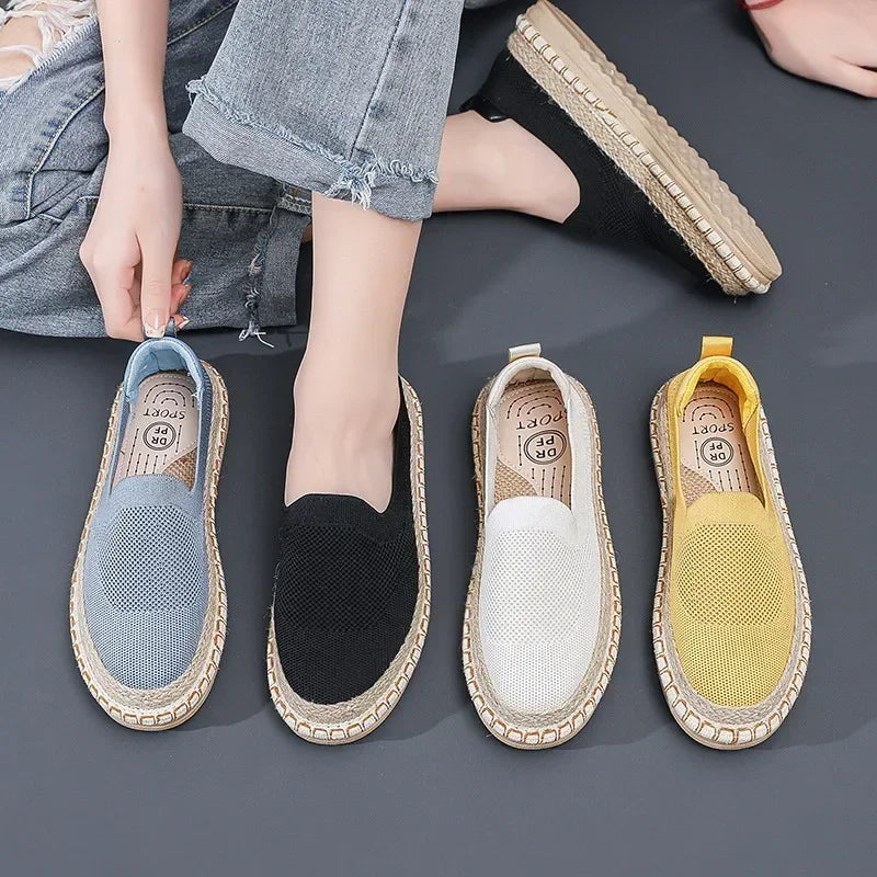 Women's Breathable Slip-On Flat Sneakers & Casual Loafers Slip-On Sneakers Axl