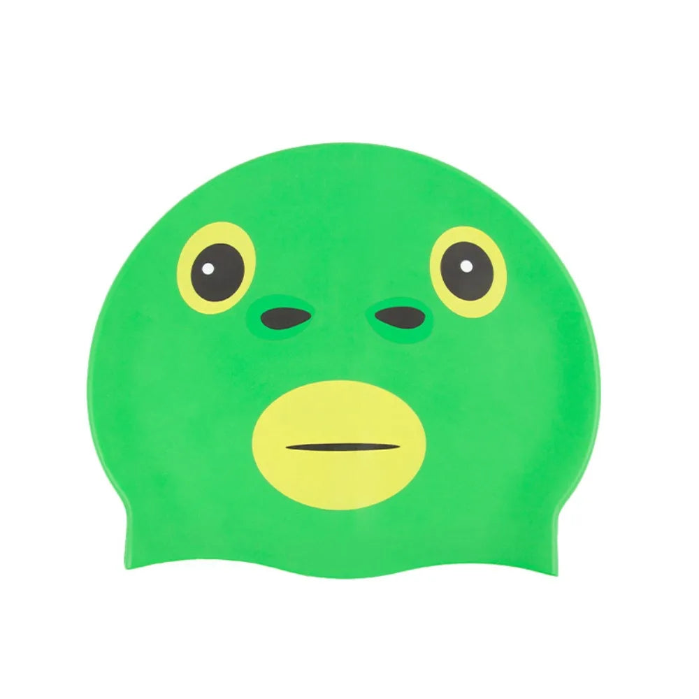 Funny Fish Silicone Swim Cap – Waterproof Cartoon Swimming Hat Silicone Swim Cap Axl Green