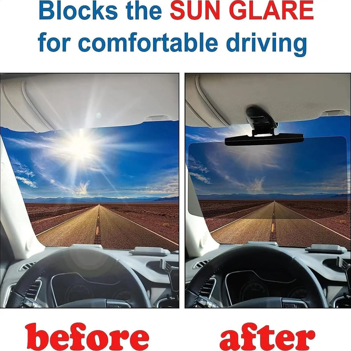 Car Sun Visor Extender – Anti-UV Polarized Windshield Shade Car Sun Visor Extender Axl
