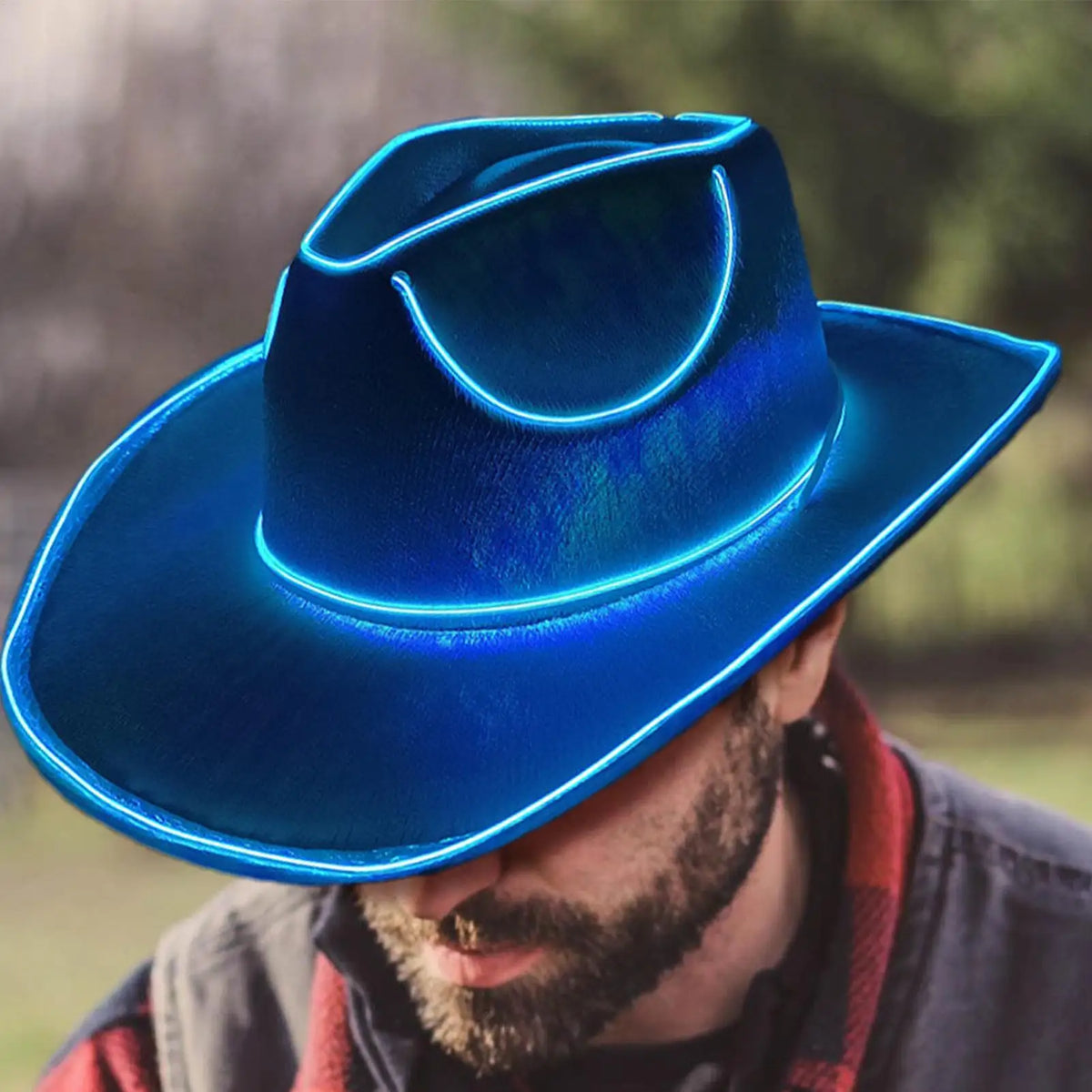 LED Light Up Cowboy Hat – Disco Party Hat for Men & Women LED Party Hat Axl