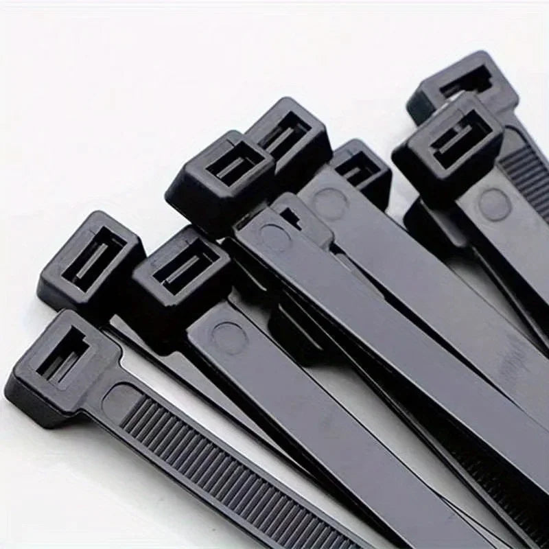 Heavy Duty Black Nylon Zip Ties – 250/500 Pack | Self-Locking Cable Zip Ties Axl
