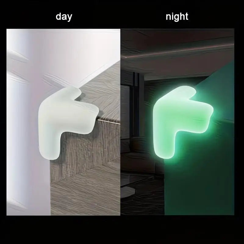 4-Pack Glow-in-the-Dark Corner Protectors | Furniture Edge Guards Furniture Corner Guards Axl