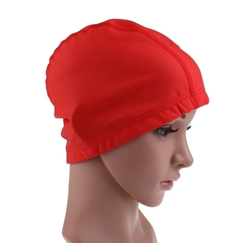 Waterproof Silicone Swim Cap – Unisex Ear Protection Hat Swim Cap Axl Red