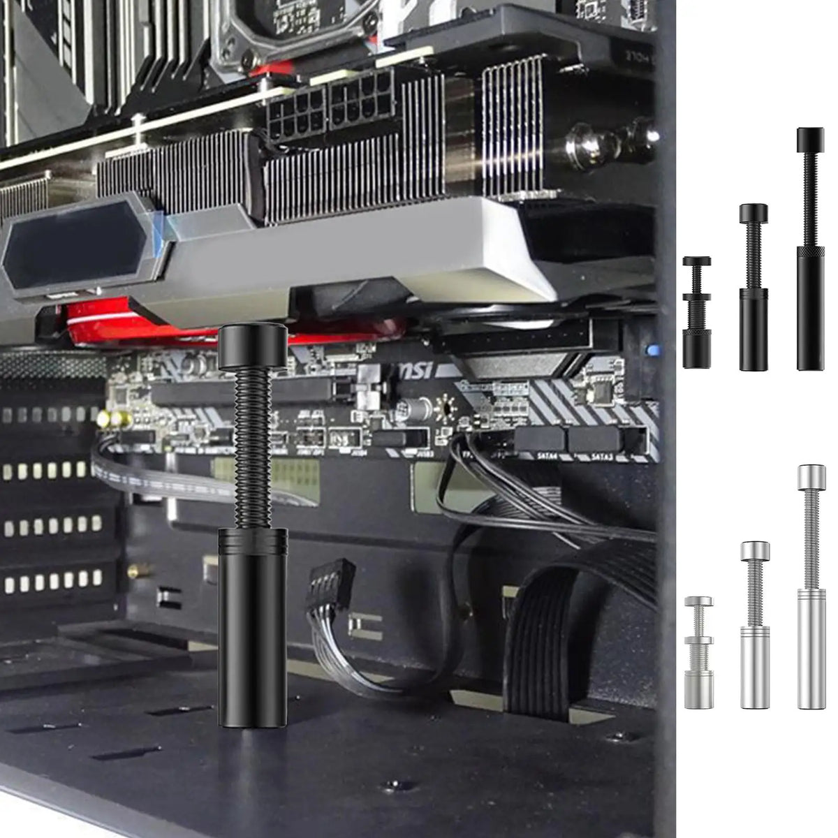 Aluminum Alloy GPU Support Bracket – Anti-Sag Video Card Brace GPU Support Bracket Axl