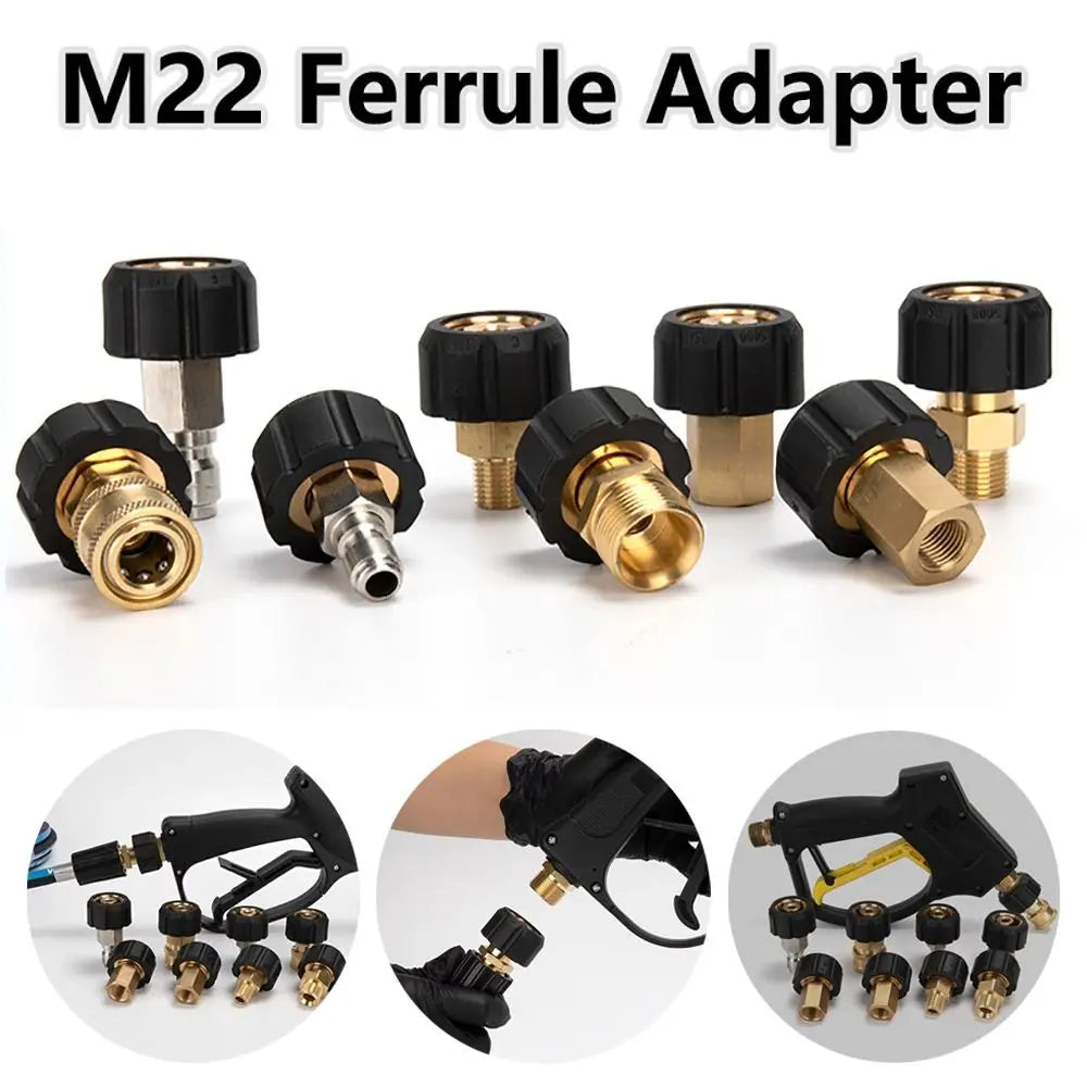 M22 Pressure Washer Adapter – 3/8 & 1/4" Quick Coupler Pressure Washer Adapter Axl